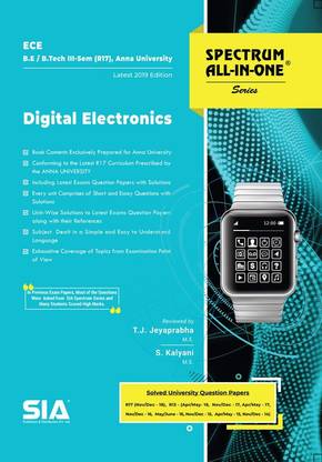 Digital Electronics, B.E/B.Tech III-Semester (R-17) (Anna University) Electronics And Communication Engineering (ECE) Latest 2019 Edition
