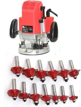CUT FEX TOOL Router Machine 1240 WATT Wood Working Router Machine with Bits 12 Pcs Multi Shapes Router/Trimmer Bit Set Rotary Tool 8 mm ROUTER 12MM Rotary Tool