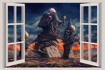 COLOR SOLUTION Vinyl Horror Multicolor Wallpaper