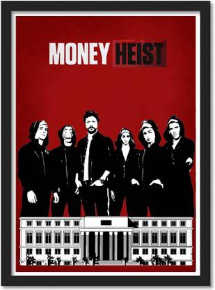 Money Heist Framed Poster for Room & Office Paper Print