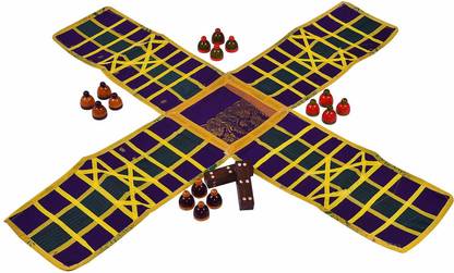 Smartcraft Ludo / Indian Ludo / chausar / Indian Board Game- Multicolor Educational Board Games