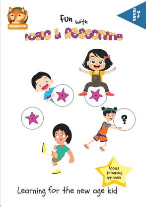 Brainologi Logic and Reasoning Activity Book + Android App - Develop Observation Skills - Brain Exercises For Logical Reasoning and Analysis | Activity Book For 5-6 Year Olds