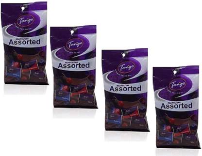 TANGO Delicious Neapolitan Assorted Chocolates -110gm (Imported) (Pack of 4) Truffles