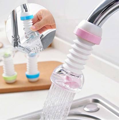 STOREVISE ABS Plastic 360 Degree Adjustable Rotating Water Saving Faucet/ Water Filter Nozzle Spout Faucet