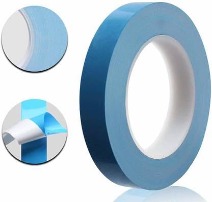 acce & peri 15MM x 25M Thermal Conductive Tape Double-Sided Adhesive Cooling Tape for Heat Sink LED Strips, LED Tube, IC Chip-Set (0.59 in x 82 ft) 25 m Double-sided Tape
