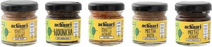 The Achaari 100% No Oil & No Preservative, Homemade Mango Pickles, Taster (Pack of 5), 200grams Mango Pickle