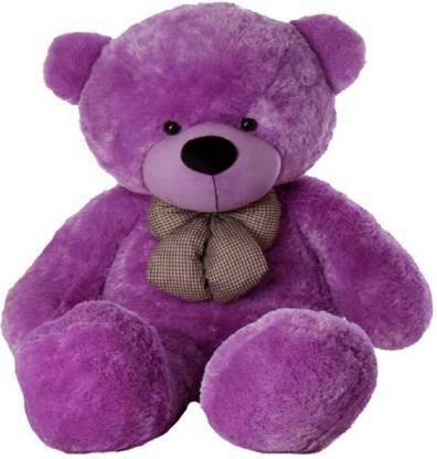 pkd teddy 3 feet purple teddy (90 cm ) fully light for lover  - 25 inch