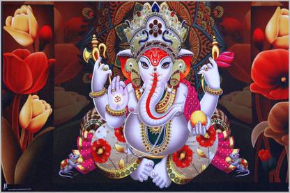 Sparkle Ekdanta Ganesh Fine Art Print