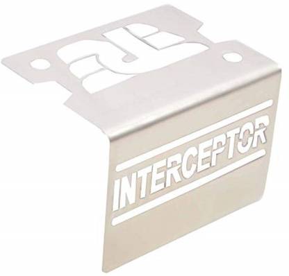 Ramanta Stainless Steel Bike Front Disc Brake Fluid Reservoir Cap Cover Guard Protector for Royal Enfild Interceptor - Pack of 1, Black Bike Windshield