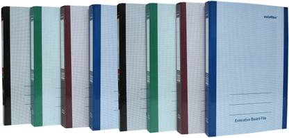 Asta Files Cardboard Laminated Cardboard 2D Ring Binder Files And Folder Files For Certificates And Documents (Pack of 4 ,Multicolor)