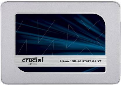Crucial CT 2 TB Laptop, Desktop Multicolor SATA Internal Solid State Drive (SSD) (CT2000MX500SSD1)