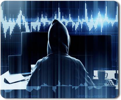 5 ACE Hacker (5) msd Printed Designer Premium Rubber Base Mouse pad for Laptop|Dekstop-7x8.5 Inches Non Slip Base Mousepad