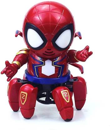 SQUIDSY Bot Spider Robot with Six Claws Colorful Lights and Music Can Move Forward and Backward, Turn Left and Right, Dancing Endless Fun for Kids