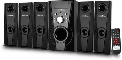 KRISONS Genius-400 Multimedia Speaker (5.25'' Woofer) | App Controlled, Bluetooth Supporting Home Theatre | USB, AUX, LCD Display, Built-in FM, Recording, Remote Control� Bluetooth Home Theatre