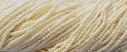 RUHAILA 4 MM CREAM ( OFF WHITE) 3000 BEADS FOR JWELLERY AND ART AND DRESS AND CRAFT