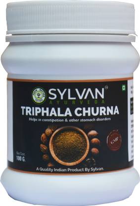 SYLVAN AYURVEDA Triphala Churna 100 Grams X 2 Packs I GMP Certified I 200 Gms.
