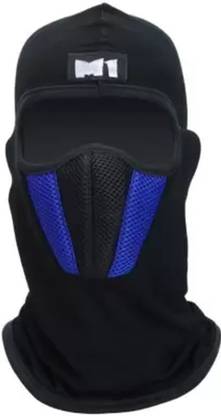 Rhtdm Black, Blue Bike Face Mask for Men & Women