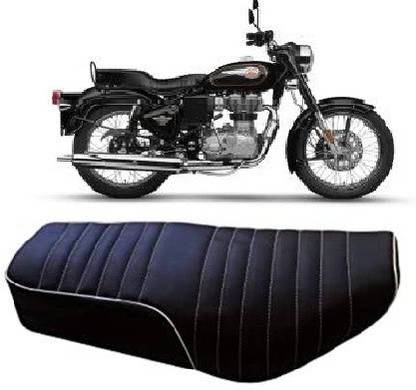 HRBull Bullet_single_seat_black Single Bike Seat Cover For Royal Enfield Bullet