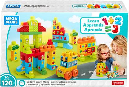 Mega Bloks Mega Blocks Build 'N Learn Math (120 Pieces)