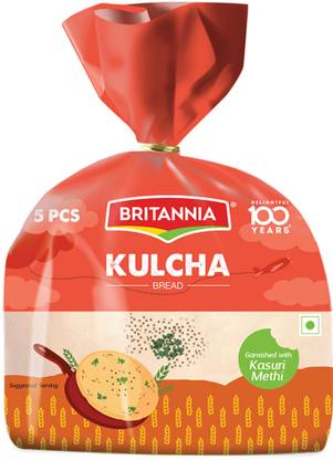 BRITANNIA Kulcha Bread Pack of 5 Masala