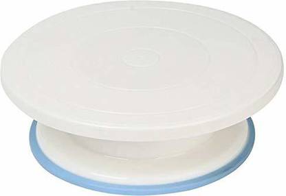 Aastik 360 Degree Rotating Cake Stand Platform Cake Decorating Revolving Turntable Plastic Tray free food grade plastic and White divinext Round Rotating Revolving Cake Sugarcraft Turntable Decorating Stand Platform cake table Plastic Cake Server