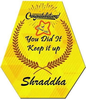 Midas Craft Congratulations Shraddha …. Gift Well Done Quote Greeting Card