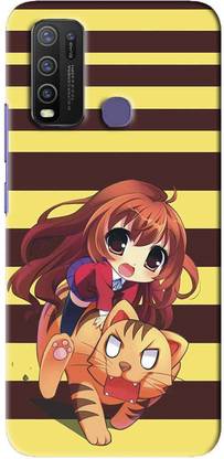 NDCOM Back Cover for VIVO Y30 Animated Cute Girl Cartoon Printed