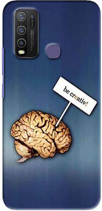 NDCOM Back Cover for VIVO Y30 Brain Creative Printed