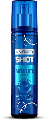 LAYER'R Shot - Absolute Series - Game Deodorant Spray  -  For Men