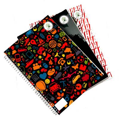Edulife Spiral Interleaf A4 Notebook 1 Side Ruled & 1 Side Plain 280 Pages