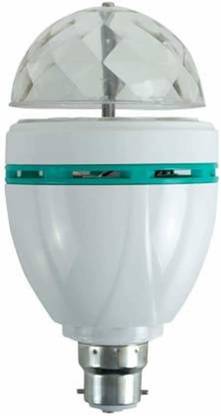 iWin 360 Degree LED Crystal Rotating Bulb Magic Disco LED Light, Diwali LED Rotating Bulb Light Lamp for Party/Home/Diwali Decoration | Multicolor LED Light Auto Rotating Party Home Decoration Lamp Single Disco Ball - Pack of 1 Single Disco Ball