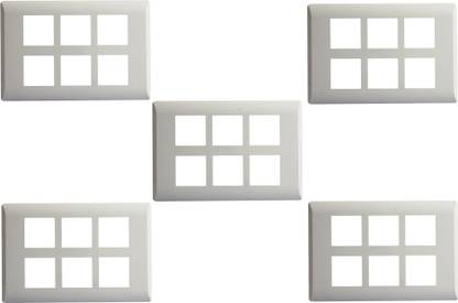 HAVELLS Coral 12 Module Cover Plate/Wall Plate (Pack of 5) Wall Plate