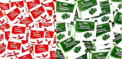 NAVY CHILI FLAKES & OREGANO SEASONING SACHET 200 PC EACH Combo