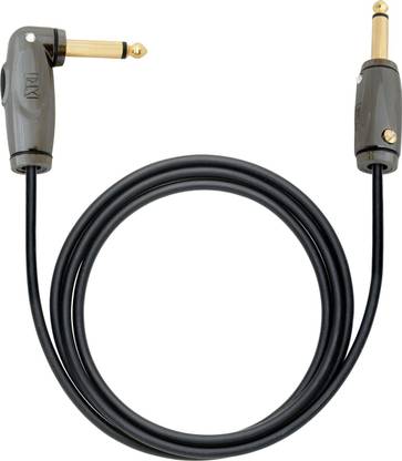 MX 2Meters 6 Feet Instrument Cable Guitar Cables with Kill Switch Cut-Off Circuit breaker 6.35 mm To Right Angled 6.35mm Plug Mono Jack Male Straight, Double Angled TS Patch Cable