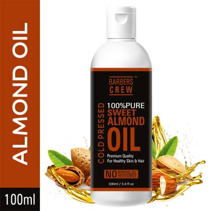 Barbers Crew Cold Pressed Sweet Almond Oil for Hair and Skin-