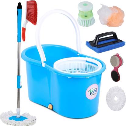 JSN Mop with Bucket/mop/Magic mop/Magic Spin mop and Bucket/Microfiber Cleaning mop/ Mop Rod