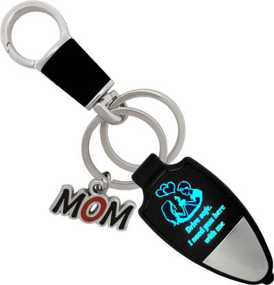MGP FASHION New couple Light Drive Safe WIth Black Hook & MOM New Design For Gifted Mom Family Friends Car Bike Keyring Key Chain