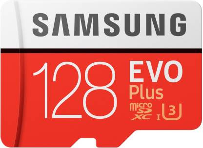 SAMSUNG EVO Plus 128 GB SD Card Class 10 100 MB/s  Memory Card