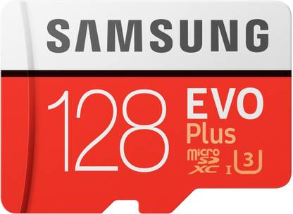 SAMSUNG MB-MC128HA/IN EVO Plus 128 GB SD Card Class 10 100 MB/s  Memory Card Compatible with Camera, Mobile