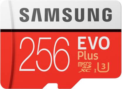 SAMSUNG MB-MC256HA/IN EVO Plus 256 GB SD Card Class 10 90 Mbps  Memory Card Compatible with Camera, Mobile
