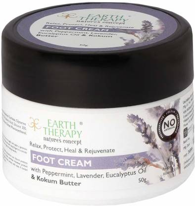 EARTH THERAPY Foot Cream For Cracked Heels, Dry Skin, Feet Repair, Knee Brightening Whitening Hydration & Ultra Healing For Women & Men