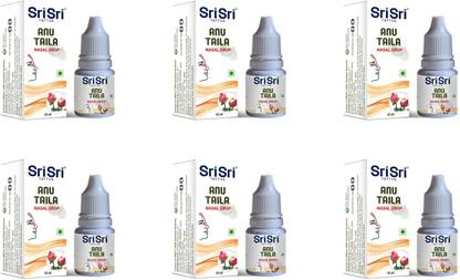 Sri Sri Tattva Anu Taila Each 10 ml (Pack of 6) Manual Nasal Aspirator