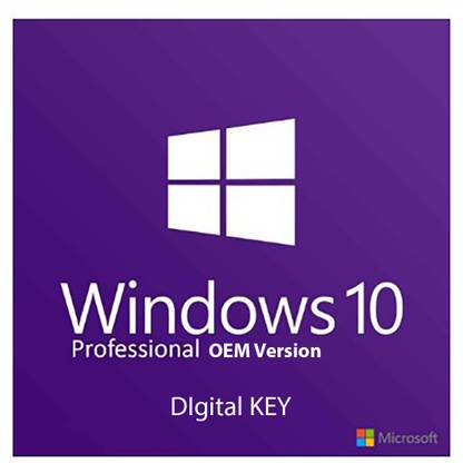 MICROSOFT Windows 10 Pro OEM Digital Key 64 bit