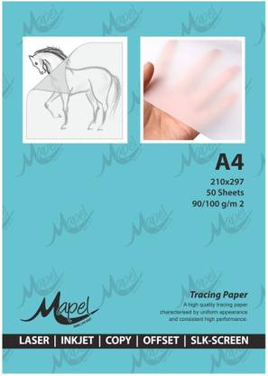 MAPEL Tracing Paper UNRULED A4 90 gsm A4 paper