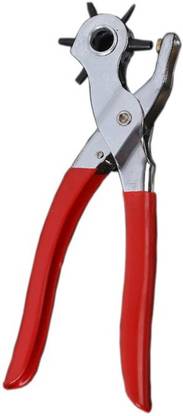 Drunna Revolving Hole Punch Plier for Belt Metal Punch Plier Repair Tool 6 Sizes Hole Plier Punch Plier
