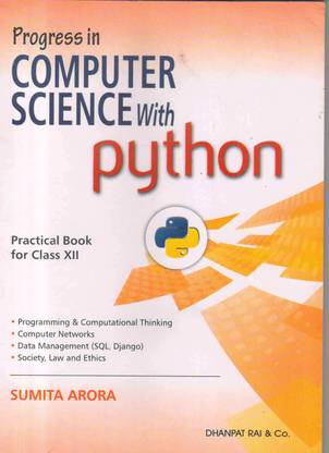 Cbse Progress In Computer Science With Python Class 12