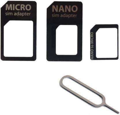Pitambara Nano SIM Card Micro SIM Card to Standard Adapter Sim Adapter