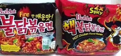 Samyang 2xSpicy and Buldak Noodles Combo 150 gm, (Pack Of 2 )