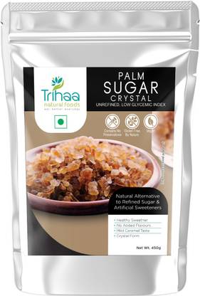 Trihaa NATURALLY EXTRACTED PALM SAP SUGAR CRYSTALS - 450 Grams Sugar