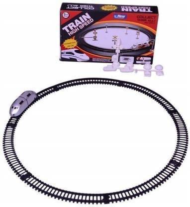TECHNOHOLIC High-Speed Battery Operated Bullet Train Toy Set Game with Tracks and Signals for Kids